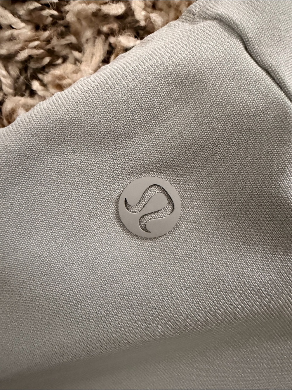 Lululemon Light Gray Athletic pants with Icon Logo